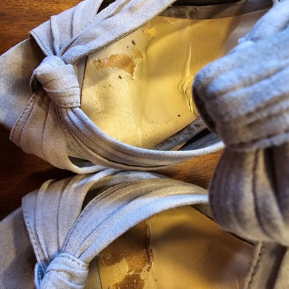 Just Fab grey suede heels - Picture 2 of 6